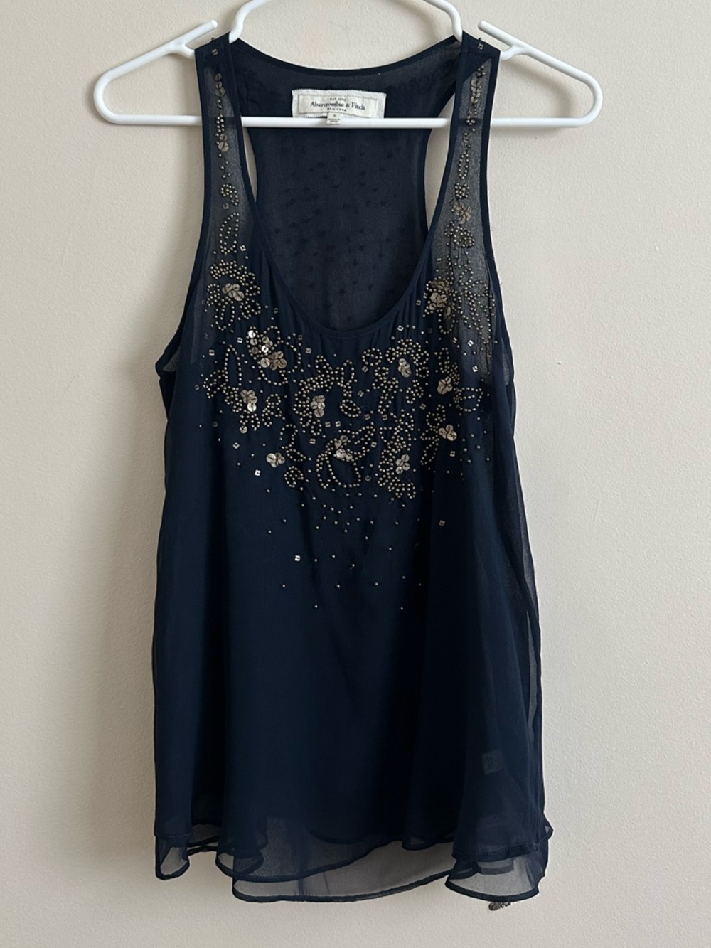 A&F Beaded Silk Top